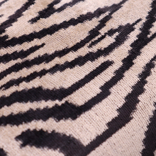 Canvello Luxury Black And Ivory Throw Pillows - 16x24