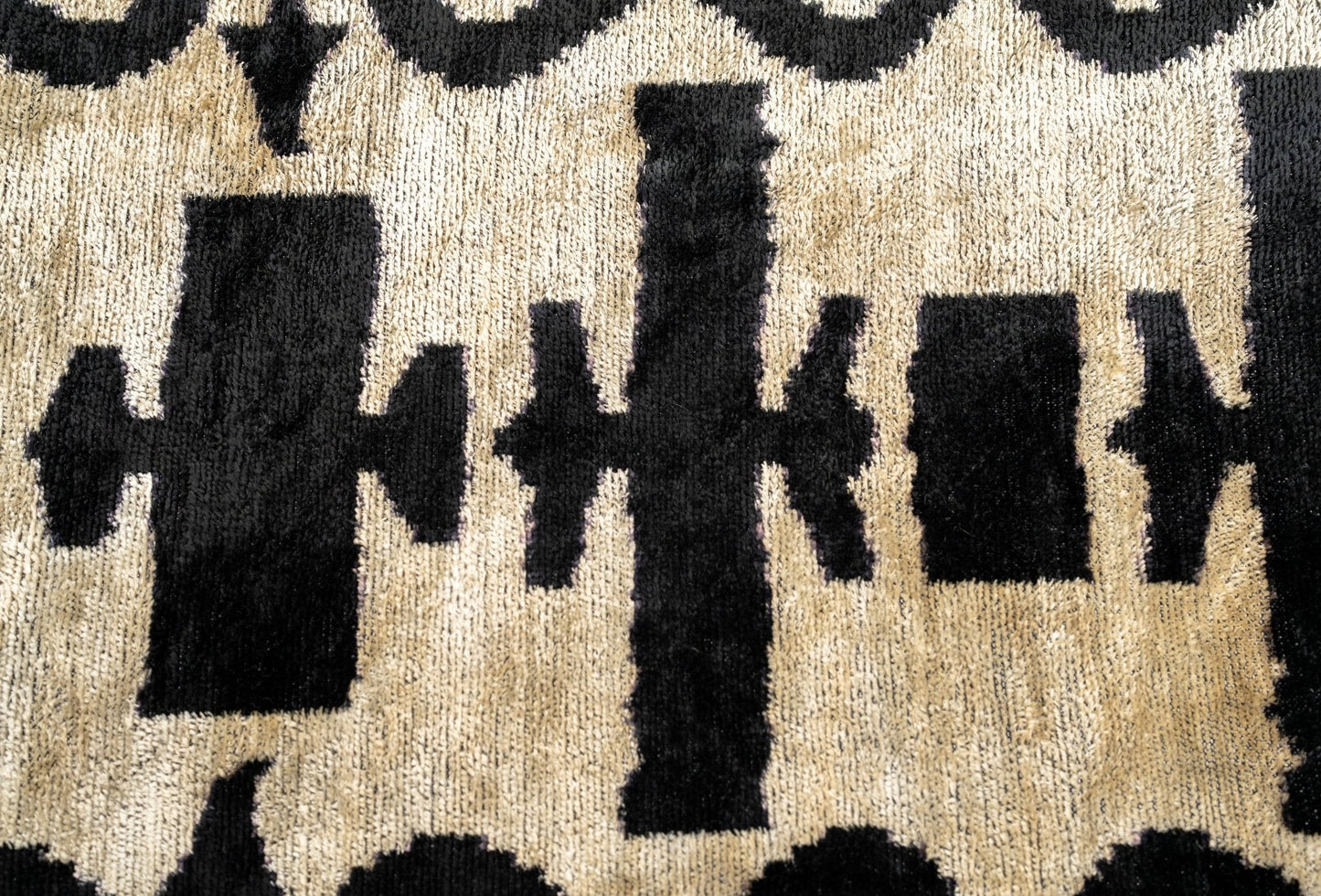 Canvello Black White Handmade 16x24 Silk Velvet Pillow, Organic Veg Dyed, Down/Feather Filled