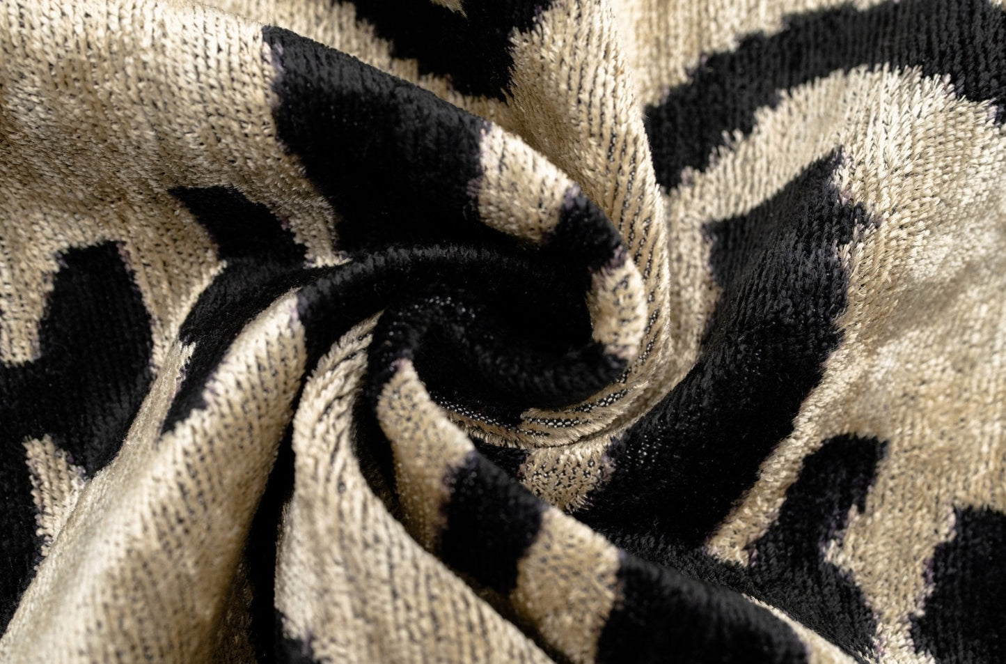 Canvello Black White Handmade 16x24 Silk Velvet Pillow, Organic Veg Dyed, Down/Feather Filled