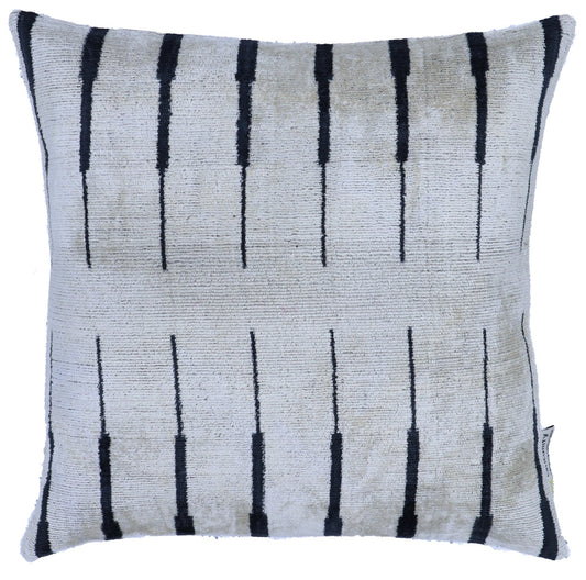 Canvello Decorative Black & White Pillow | 16x16 inch