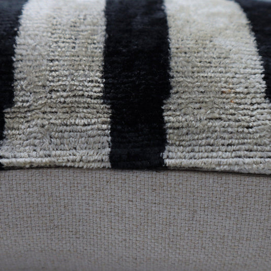 Canvello Decorative Black & White Pillow | 16x16 inch