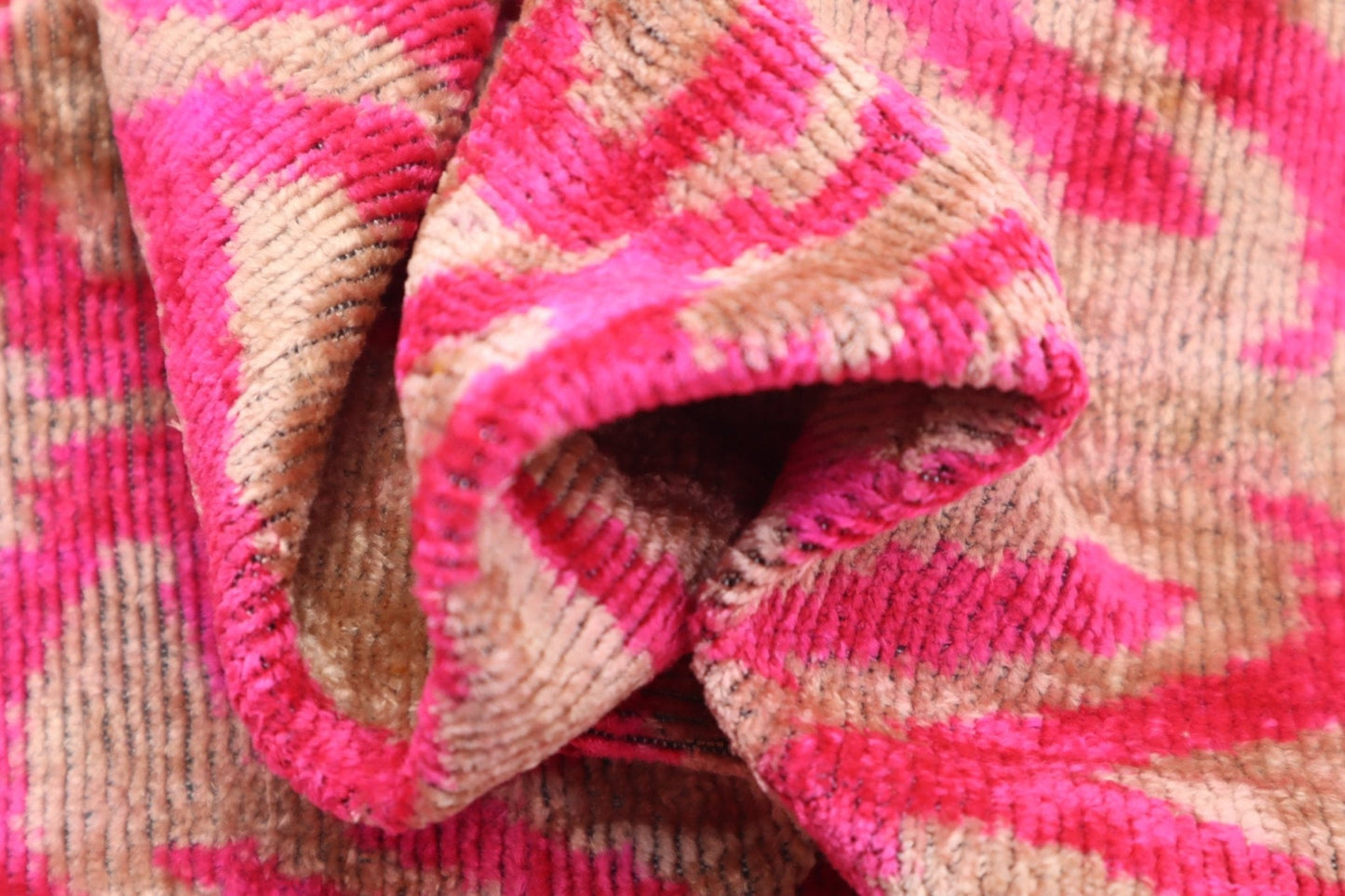 Canvello Decorative Pink Beige Geometric Throw Pillow Down Feather Filled - 16x24 in