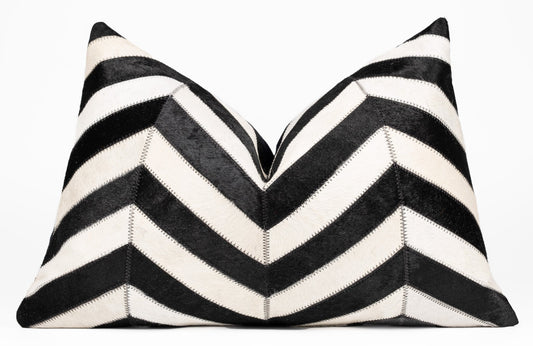 Canvello Genuine Cowhide Leather Decorative Throw Pillows - Handmade Patchwork Boho Accent Pillows For Sofa, Couch, Bed, Chair - Western Southwestern Farmhouse Pillow Covers With Feather Down Insert Included