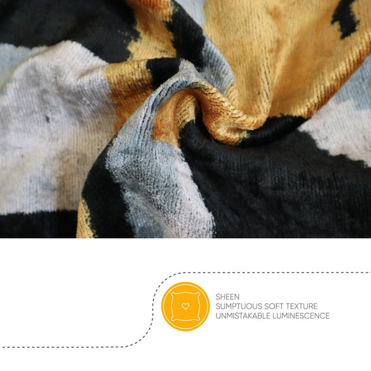 Canvello Handmade Black And Gold Throw Pillows | 18x18