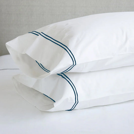 Tracks - Pure Linen Embroidered Edge Duvet Cover Sets
